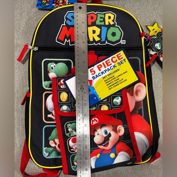 Super Mario 5 Piece Backpack / Book-bag Set - Picture 15 of 15